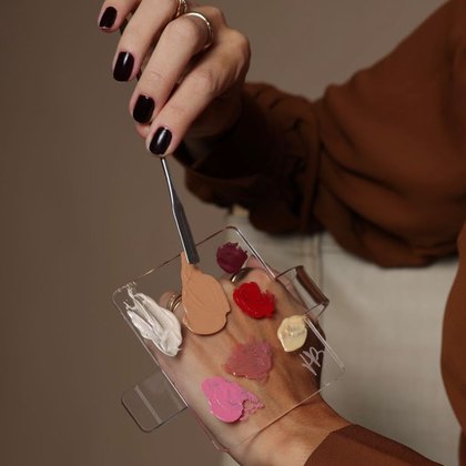Paleta de mão acrílica